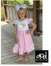 Load image into Gallery viewer, Angel Flutter Dress | Personalized Dress | Valentines Dress | Easter Dress | Monogrammed Dress