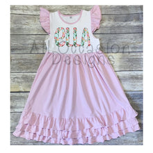 Load image into Gallery viewer, Angel Flutter Dress | Personalized Dress | Valentines Dress | Easter Dress | Monogrammed Dress