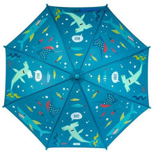 Load image into Gallery viewer, Kids Shark Color Changing Shark Umbrella | Umbrella | Easter Basket Gifts| Valentines Day Gifts | Kids Umbrellas