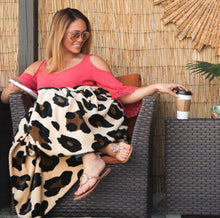 Load image into Gallery viewer, Wild Side Blanket | Leopard Blanket | Monogrammed Blanket | Super Soft Blanket | Personalized Leopard Blanket | Christmas Gifts | Monogram