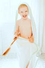 Load image into Gallery viewer, Monogrammed Seersucker Hooded Towel | Personalized Hooded Towel | Seersucker Hooded Towel