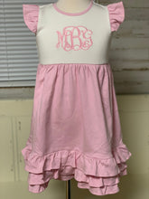 Load image into Gallery viewer, Angel Flutter Dress | Personalized Dress | Valentines Dress | Easter Dress | Monogrammed Dress