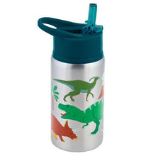 Load image into Gallery viewer, Dinosaur Stainless Steel Flip Top Bottle | Kids Flip Top Bottle | Dino stainless steel bottle | Drink Flip Top Drink ware