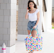 Load image into Gallery viewer, Multicolor Leopard Print Beach Tote| Beach Tote | Mothers Day Gift