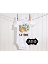 Load image into Gallery viewer, Turkey Tee | Kids Tee | Boys Bodysuit | Boys Tee | Thanksgiving Tee | Fall Bodysuit For Babies