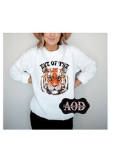 Load image into Gallery viewer, Tiger Football Tee | Tiger Sweatshirt | Football Long Sleeve Shirt | Tiger Football | Fall Football | Football T-Shirt | Football | Tigers |