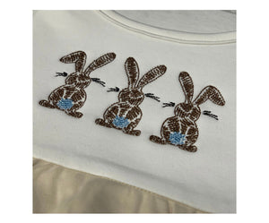 Easter Bubble 6-12Months | Bunny Bubble | Unisex Bunny Bubble | Boy Bubble | Bubble